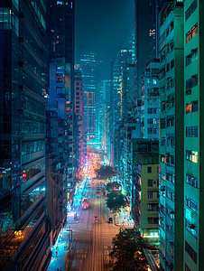 高空俯瞰·城市光轨
