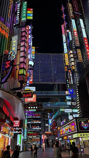 都市霓虹·商业街夜景